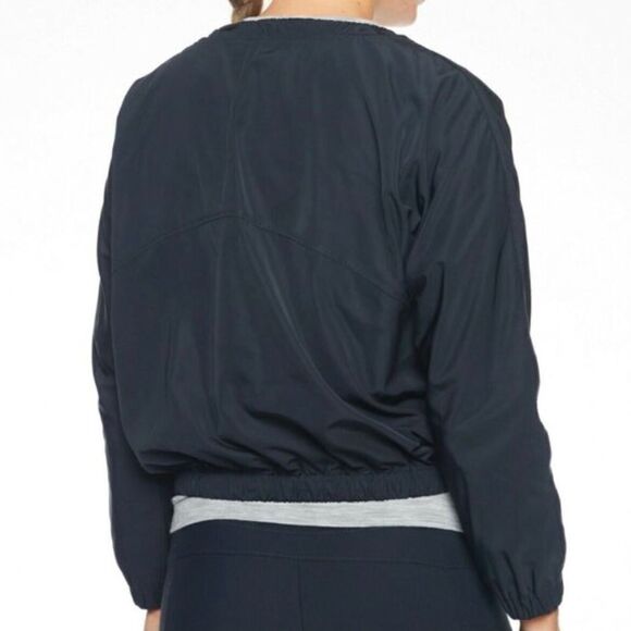 EUC Athleta Navy Blue Chill Bomber Sporty Jacket - Picture 2 of 15